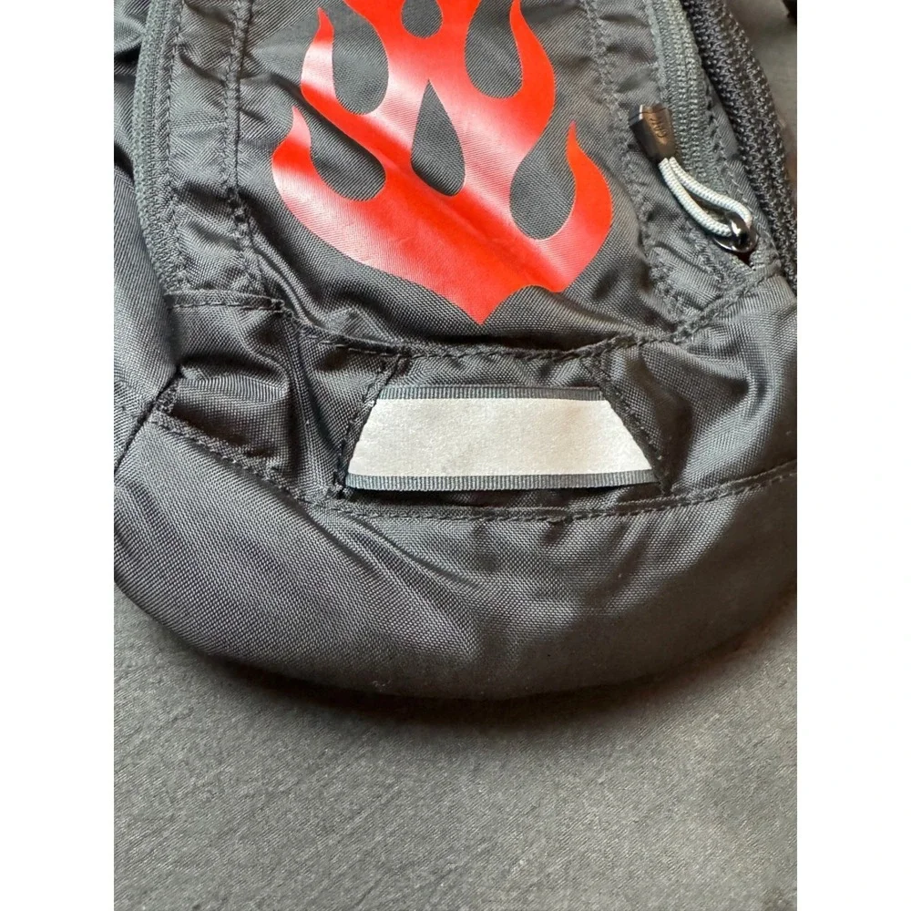 CamelBak Hydration Pack Backpack Black Red Flame Graphic Cycling Hiking Small
